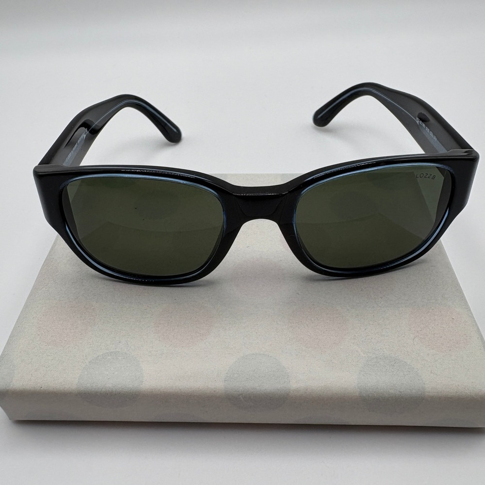 Lozza by DIERRE 1583/50/U74 Vintage Blue Round Sunglasses Italian Made